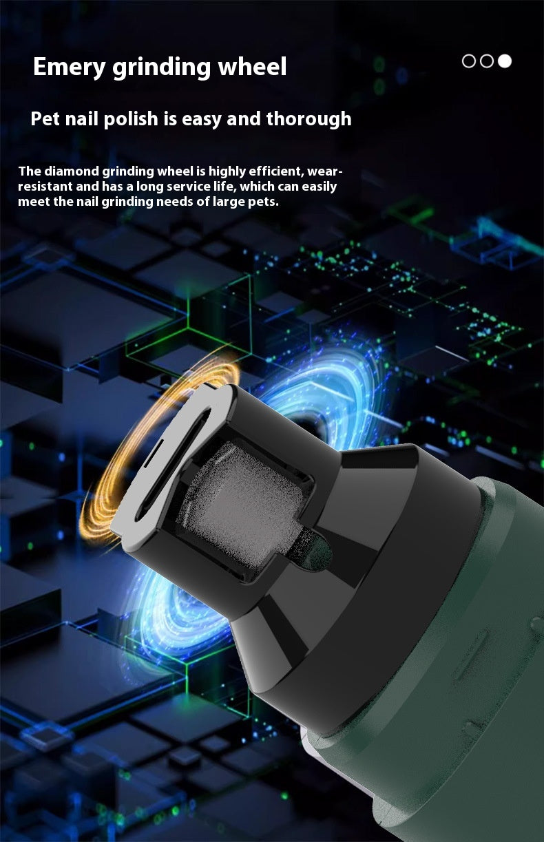 5-Speed Dog Nail Grinder Quiet USB Woofy