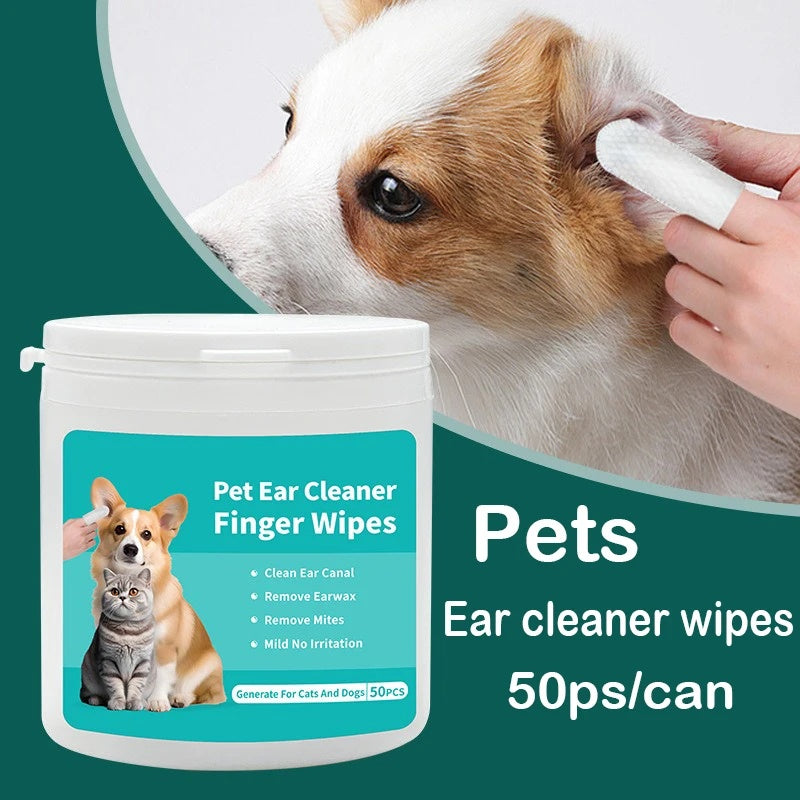 Pet Ear Cleaning Wipes – Safe & Gentle for Dogs & CatsWoofy