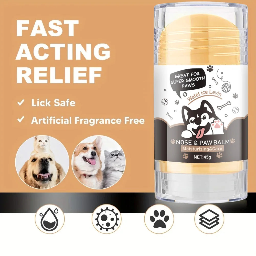 Fast acting dog paw and nose balm for dry paws
