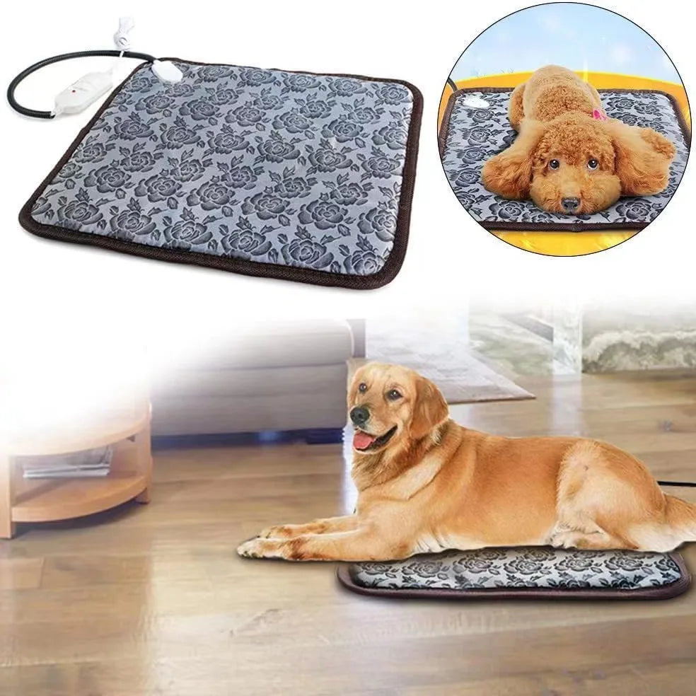 Heated pet pad for dogs and cats – warm electric mat for winter comfort