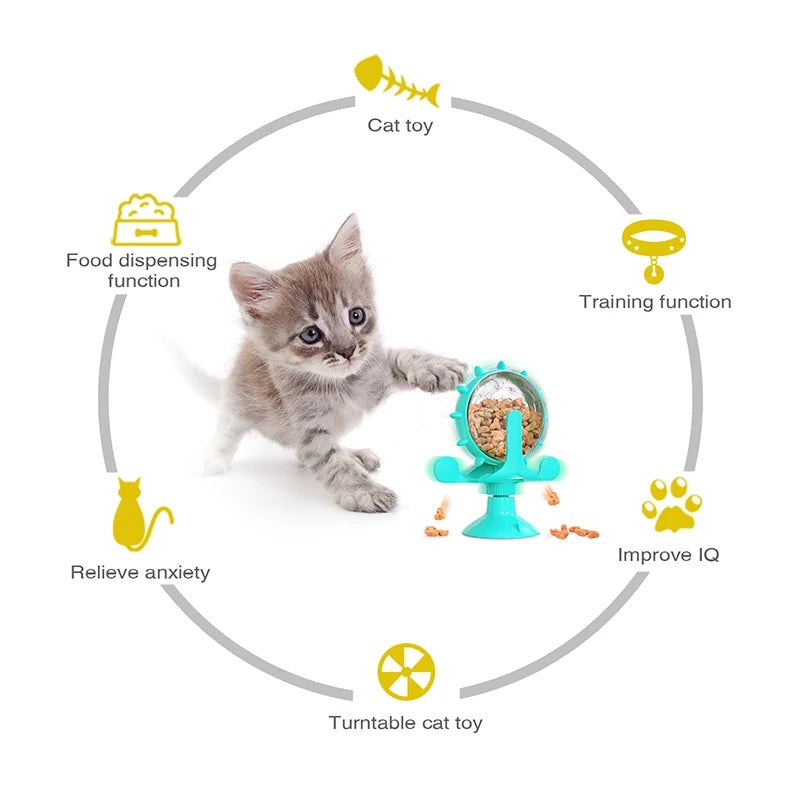 Interactive Cat Toy IQ Training and Treat Dispenser