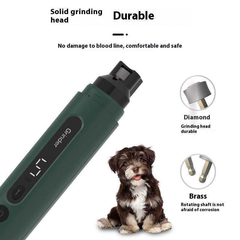 5-Speed Dog Nail Grinder Quiet USB Woofy
