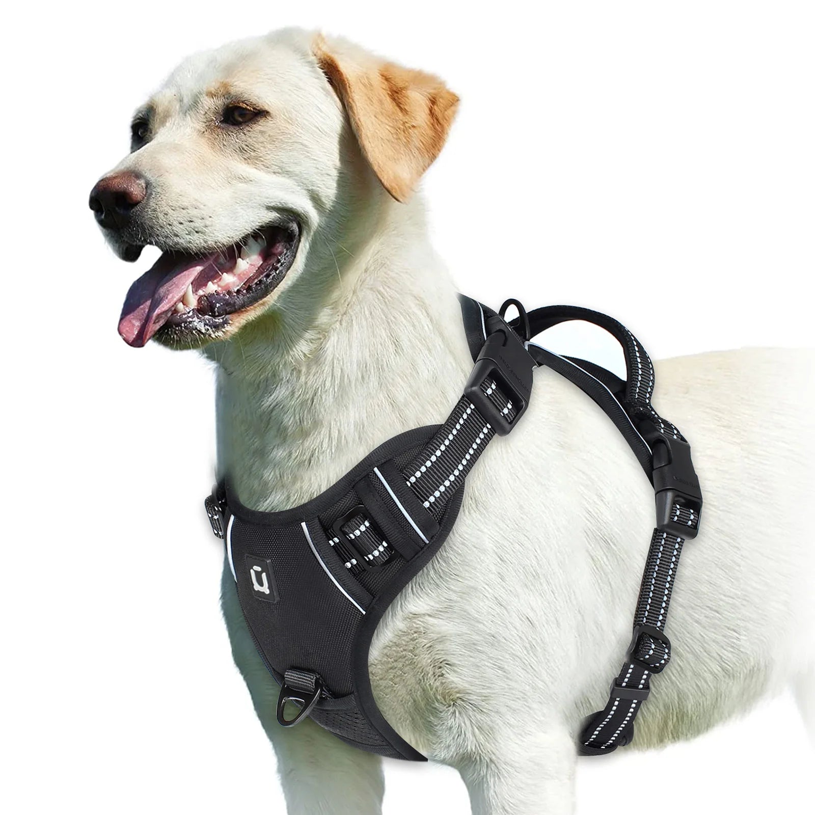 Reflective No-Pull Dog Harness – Black