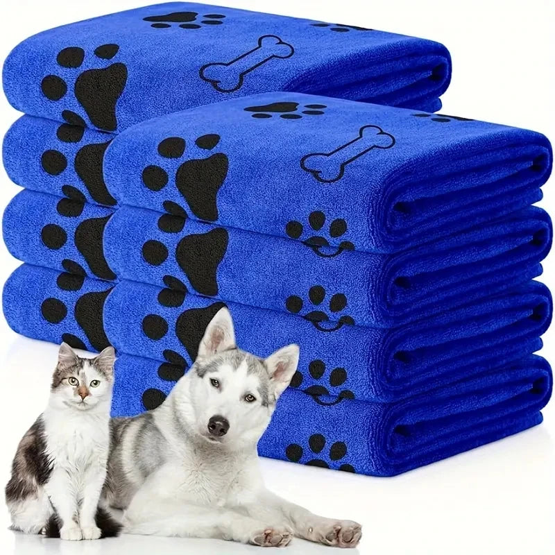 Soft microfiber quick dry dog towels absorbent for pets grooming