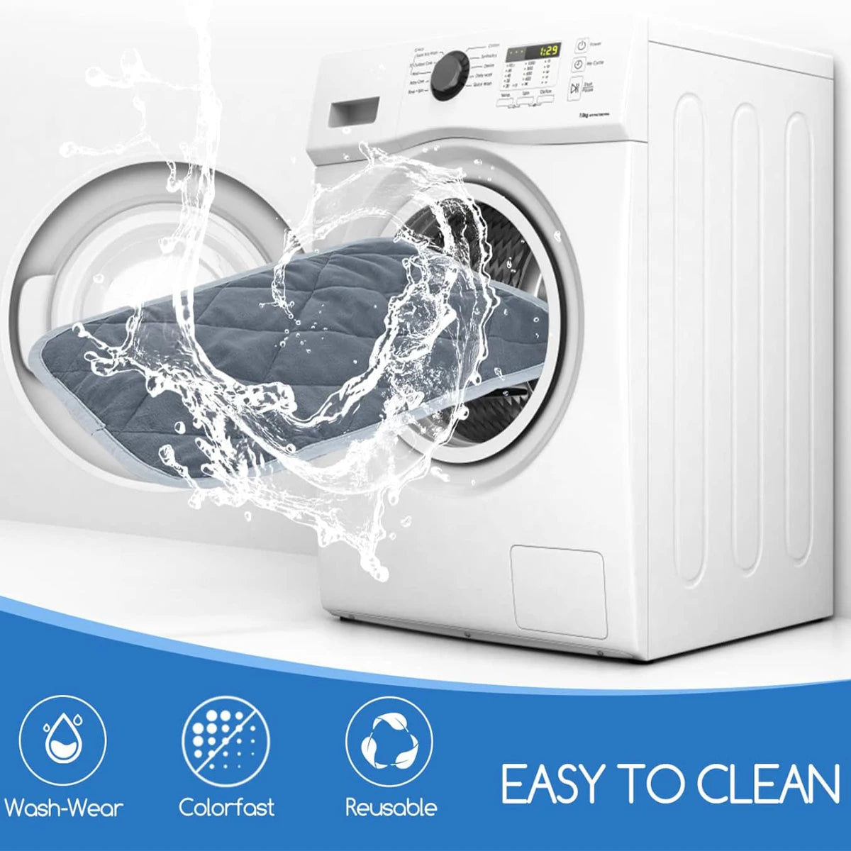 Machine washable self-heating pet pad for dogs and cats