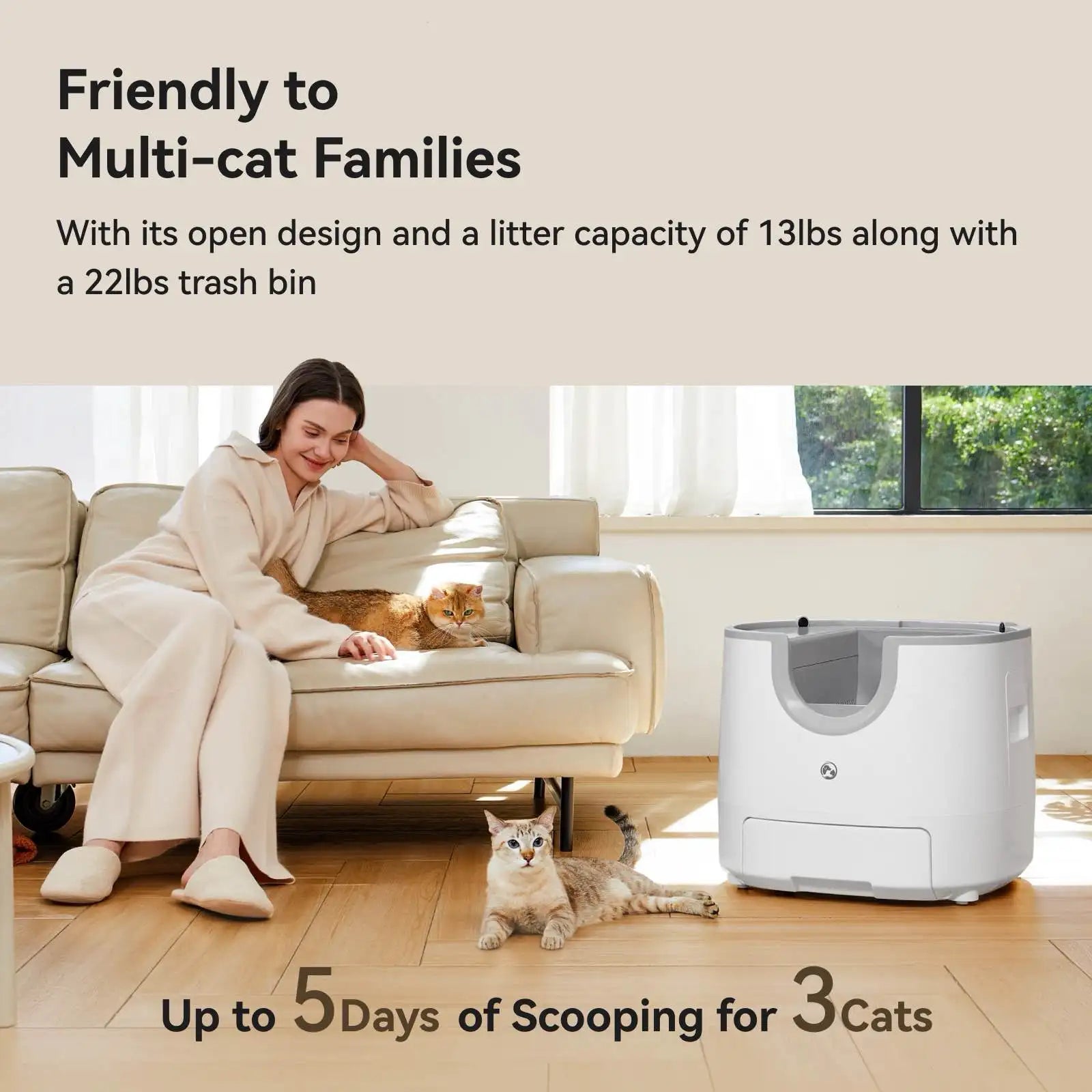 Smart litter box for multi cat households
